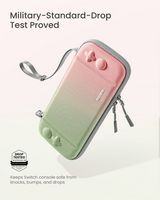 tomtoc - FancyCase-G05 Slim Case for Nintendo Switch - OLED Model, Nintendo Switch, EVA hard shel... - Angle