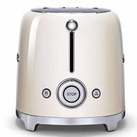 SMEG - TSF01 2-Slice Wide-Slot Toaster - Cream - Angle