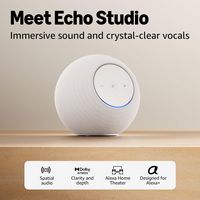 Amazon - Echo Studio (newest model) our best Echo Studio yet, immersive spatial audio and Dolby A... - Angle