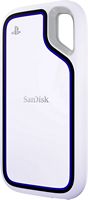 SanDisk - Extreme Game Drive for PlayStation5 2TB External USB Type C Portable SSD - White - Angle