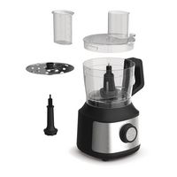 bella PRO - 8-Cup Food Processor - Stainless Steel - Angle