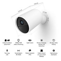 Philips - Hue Battery Security Camera - White - Angle