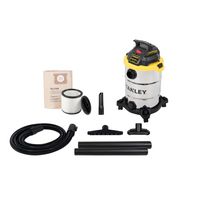 Stanley - 8 Gallon Wet/Dry Vacuum - Stainless - Angle