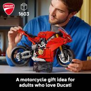 LEGO - Technic Ducati Panigale V4 S Motorcycle Model Building Set 42202 - Angle