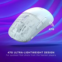 Turtle Beach - Burst II Air Ultra Lightweight Wireless Symmetrical Gaming Mouse with Bluetooth & ... - Angle