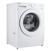 LG - 4.5 Cu. Ft. High-Efficiency Stackable Smart Front Load Washer with AI Wash and ColdWash Tech... - Angle