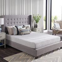 Sealy - Essentials 8 Inch Memory Foam Mattress in a Box, Firm, Twin - White - Angle