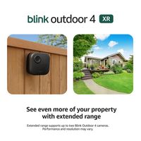 Blink - Outdoor 4 XR — Wireless security camera with extended range, up to 400 feet. Sync Module ... - Angle