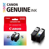 Canon - PG-295/CL-286 Standard Yield Ink Cartridges (2-Pack) - Black/Tri-color - Angle