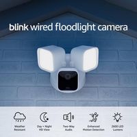 Blink - Wired Floodlight Camera - Smart security camera, 2600 lumens, HD live view, enhanced moti... - Angle