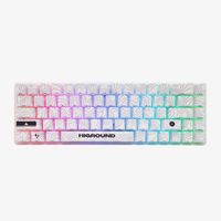 Higround - Basecamp 65 65% Wired Mechanical Lubed Flame Linear Switch Gaming Keyboard with RGB Ba... - Angle