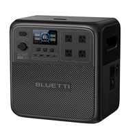 BLUETTI - AC180T 1800W Back-Up Solar Generator (1433 Wh Capacity) - Black - Angle