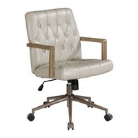 OSP Home Furnishings - Waltham Office Chair - Taupe - Angle