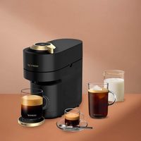 Nespresso - Vertuo Pop+ Coffee and Espresso Maker by Breville - Matte Black - Angle