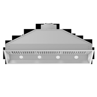 ZLINE - 46 inches - Externally Vented - Under cabinet Range Hood - Brushed Stainless Steel - Angle