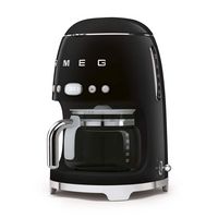 SMEG - DCF02 Drip 10-Cup Coffee Maker - Black - Angle