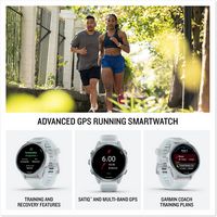 Garmin - Forerunner 570 GPS Smartwatch 42 mm Aluminum - Slate Gray Aluminum - (2025) - Angle