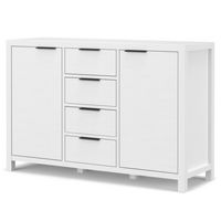 Simpli Home - Hollander Sideboard Buffet - White - Angle