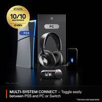 SteelSeries - Arctis Nova Pro Wireless Multi Gaming Headset for PS5, PS4, PC,  Switch - Black - Angle