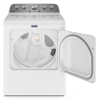 Maytag - 7.0 Cu. Ft. Electric Dryer with Extra Power Button - White - Angle