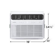 Frigidaire - 12,000 BTU 550 Sq. Ft. Smart Inverter Window Air Conditioner with Remote - White - Angle