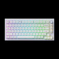 Keychron - Q1 75% Custom Wired RGB Mechanical Keyboard with Programmable QMK/VIA Hot-Swappable Br... - Angle