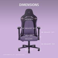 Razer - Enki X Essential Gaming Chair - Kuromi Edition - Angle