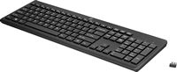 HP - 230 Full-size Wireless Keyboard - Black - Angle