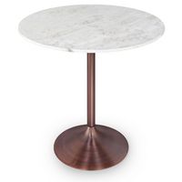 Simpli Home - Osborne Dining Table - White/Copper - Angle