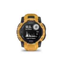 Garmin - Instinct 3 Solar GPS Smartwatch 50 mm Fiber-reinforced Polymer - Solar Sunburst with Sun... - Angle