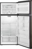 Whirlpool - 17.7 Cu. Ft. Top Freezer Refrigerator - Black Stainless Steel - Angle