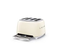 SMEG TSF03 4-Slice Wide-Slot Toaster - Cream - Angle