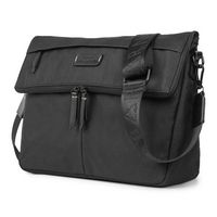 Bugatti - Reborn Collection - Convertible Crossbody to a Waist Bag- RPET Polyester - Black - Angle