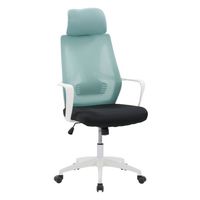 CorLiving - Workspace Mesh Back Office Chair - Teal and Black - Angle