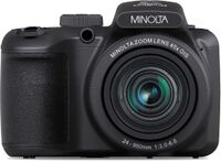 Minolta - ProShot MN40Z 20.0 Megapixel Bridge Camera with 40x Optical Zoom Lens - Black - Angle