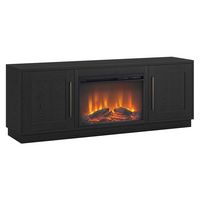 Camden&Wells - Cove Log Fireplace TV Stand for Most TVs up to 75