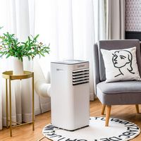 Costway Portable Air Conditioner Cools up to 300 sq.ft 6000 BTU (10000 BTU ASHRAE) Evaporative Ai... - Angle