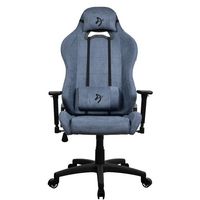 Arozzi - Torretta Soft Fabric Gaming Chair - Blue - Angle