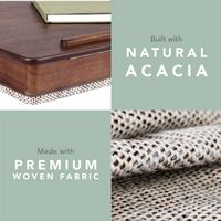 LapGear - Acacia Wood Easel Lap Desk with Storage (Fits up to 15