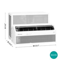 Hisense - 450 Sq. Ft. 12,000 BTU Cooling Window Air Conditioner Inverter - White - Angle
