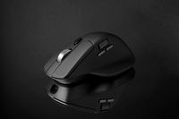 Keychron - M6 Ergonomic Wired & Wireless Laser Mouse w/ Macro Button & Fast-Scrolling Metal Wheel... - Angle