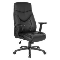 Office Star Products - Exec Bonded Leather Office Chair - Black - Angle