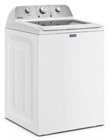 Maytag - 4.7 Cu. Ft. Top Load Agitator Washer with Extra Power Cycle - White - Angle
