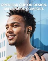 Soundcore - by Anker C40i Open-Ear Cip-On Earbud Headphones - Graphite Gray - Angle