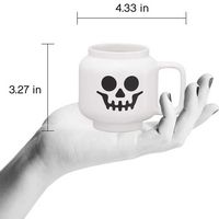 Room Copenhagen - LEGO: Skeleton Small Ceramic Mug, 8.6oz - Angle