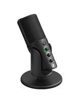 Sennheiser - Profile USB Condenser Microphone with Desktop Stand - Black - Angle