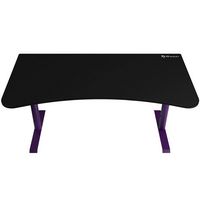 Arozzi - Arena Ultrawide Curved Gaming Desk - Deep Purple - Angle