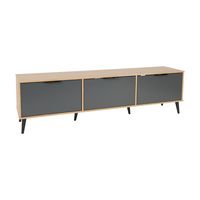 Cole Collection TV Stand with Enclosed Cabinets for Most TVs up to 85