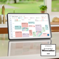 Skylight - Calendar 2: 15 Inch Touchscreen Smart Calendar and Chore Chart - Charcoal - Angle