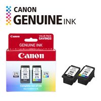 Canon - PG-275/CL-276 2-Pack Standard Capacity Ink Cartridges - Black/Multicolor - Angle
